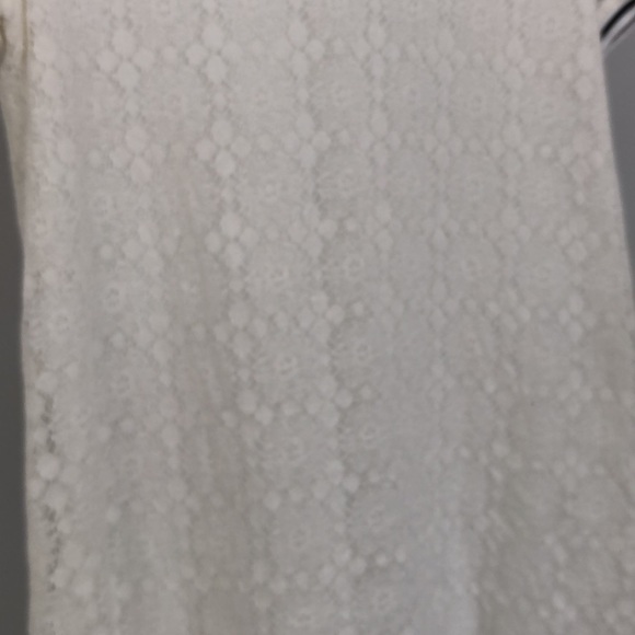 Inspired Hearts Off White Lace Overlay T Shirt Dress Sz L - Picture 6 of 8